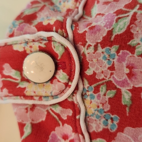 Janie Jack Red and Pink Floral Sleeveless Dress Size Small - Picture 9 of 10